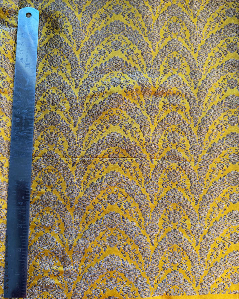 BL-X15912 Yellow Banarsi Blouse