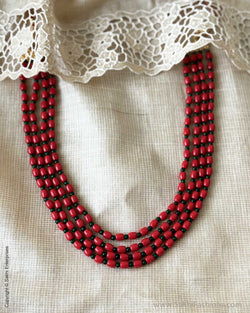 AJ-X13842 Coral Beeds Mala