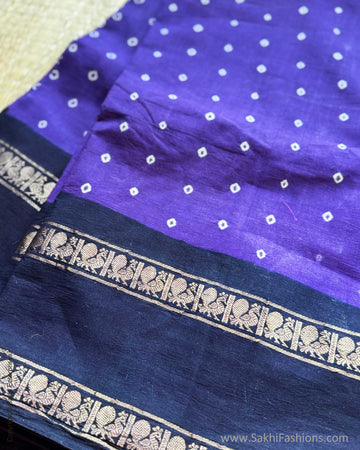 EE-X15967 Purple Sungudi sari