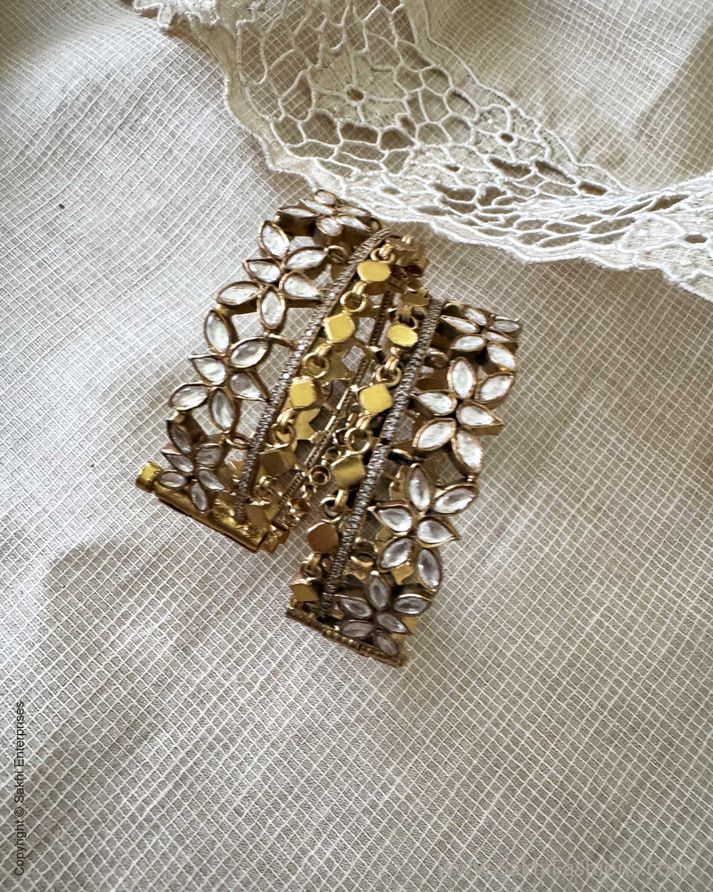 AS-X15753 Silver Gold Bangle