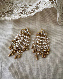 AS-X15755 Silver Gold Earring