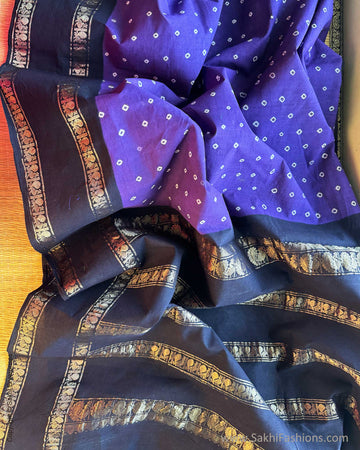 EE-X15967 Purple Sungudi sari