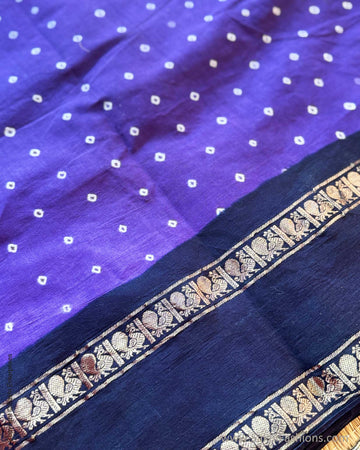 EE-X15967 Purple Sungudi sari