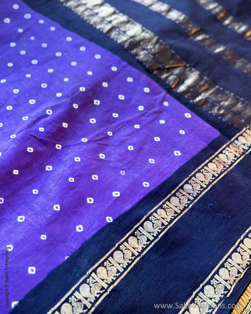 EE-X15967 Purple Sungudi sari