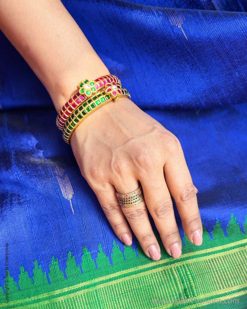 EE-X14876 Blue Green rawsilk sari