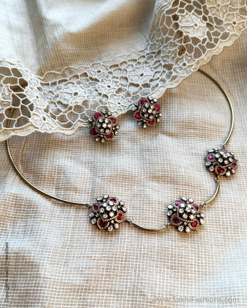 AJ-X16373 Statement Necklace Set