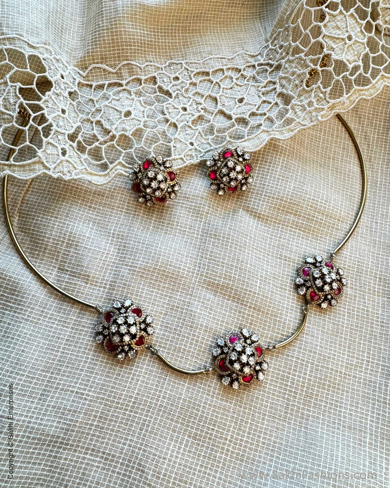 AJ-X16373 Statement Necklace Set