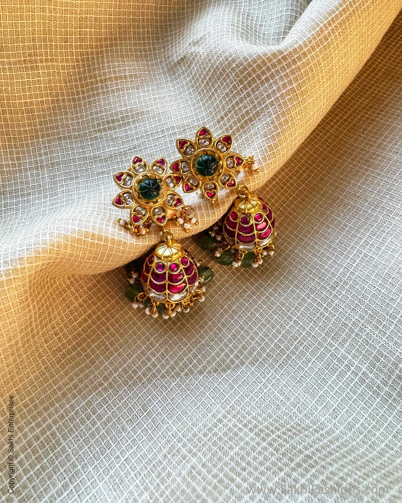 AJ-X13525 Gold Jumka Earring
