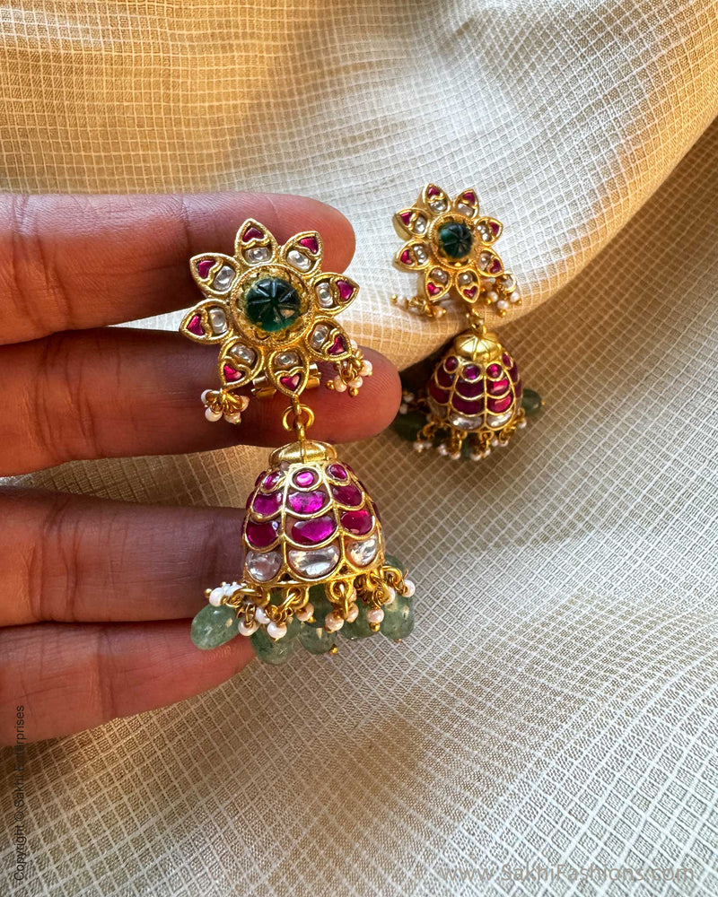 AJ-X13525 Gold Jumka Earring