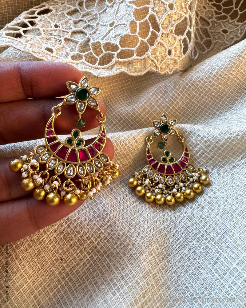 AJ-X15725 Gold Chandbali Earring