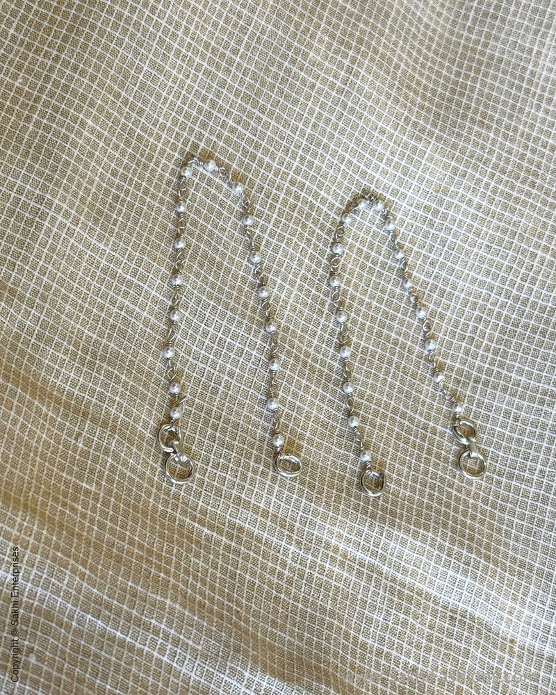 AS-X12925 Silver Pearls Matal