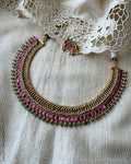AJ-X17121 Pink Necklace Set