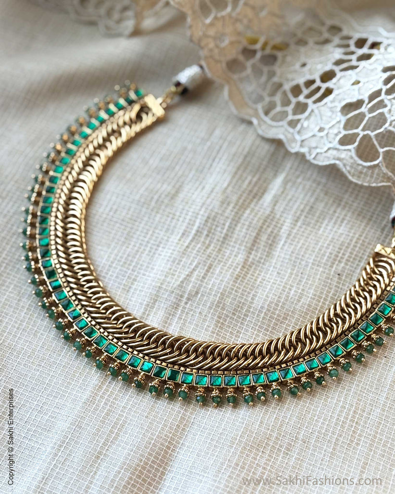 AJ-X17120 Green Necklace Set