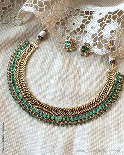 AJ-X17120 Green Necklace Set