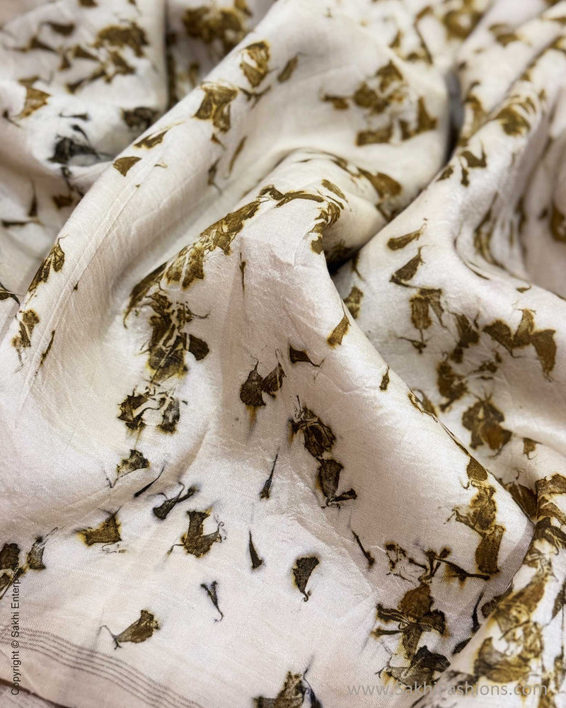 EE-X12213 Marigold eco print Kanchi Sari