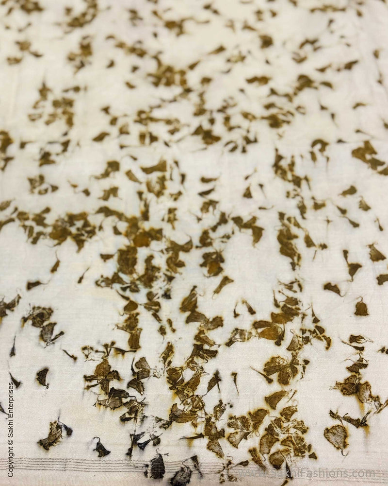 EE-X12213 Marigold eco print Kanchi Sari