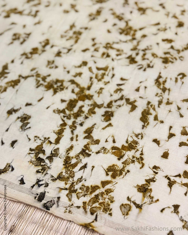 EE-X12213 Marigold eco print Kanchi Sari