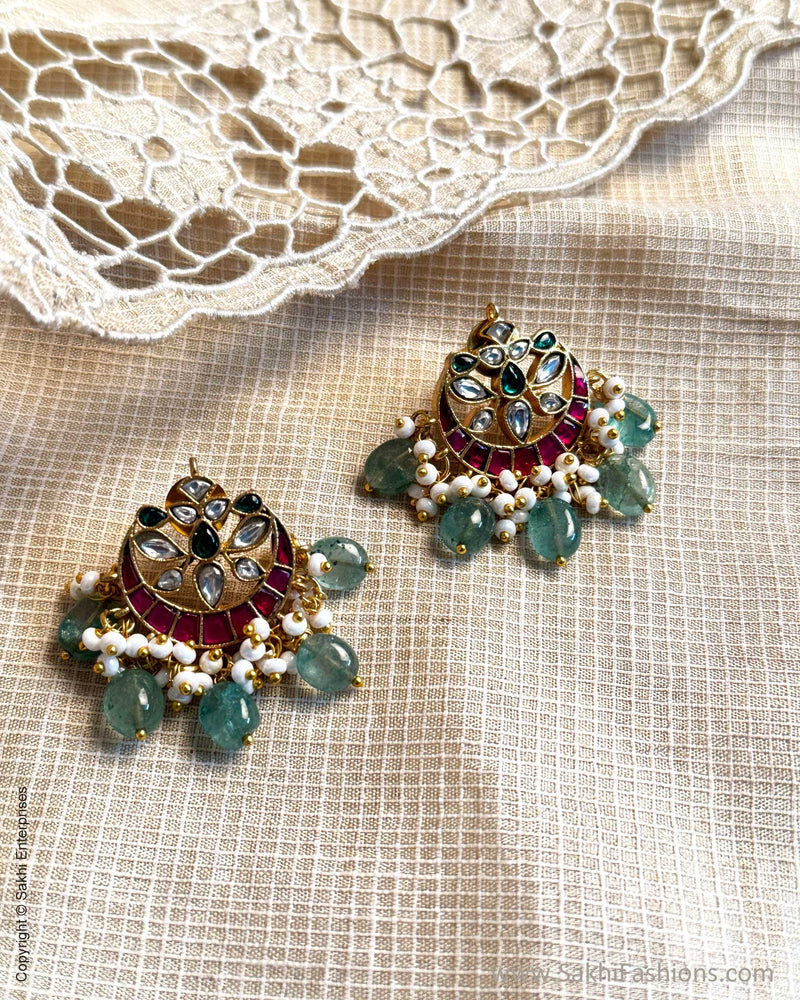 AJ-X11021 Gold Chandbali Earring
