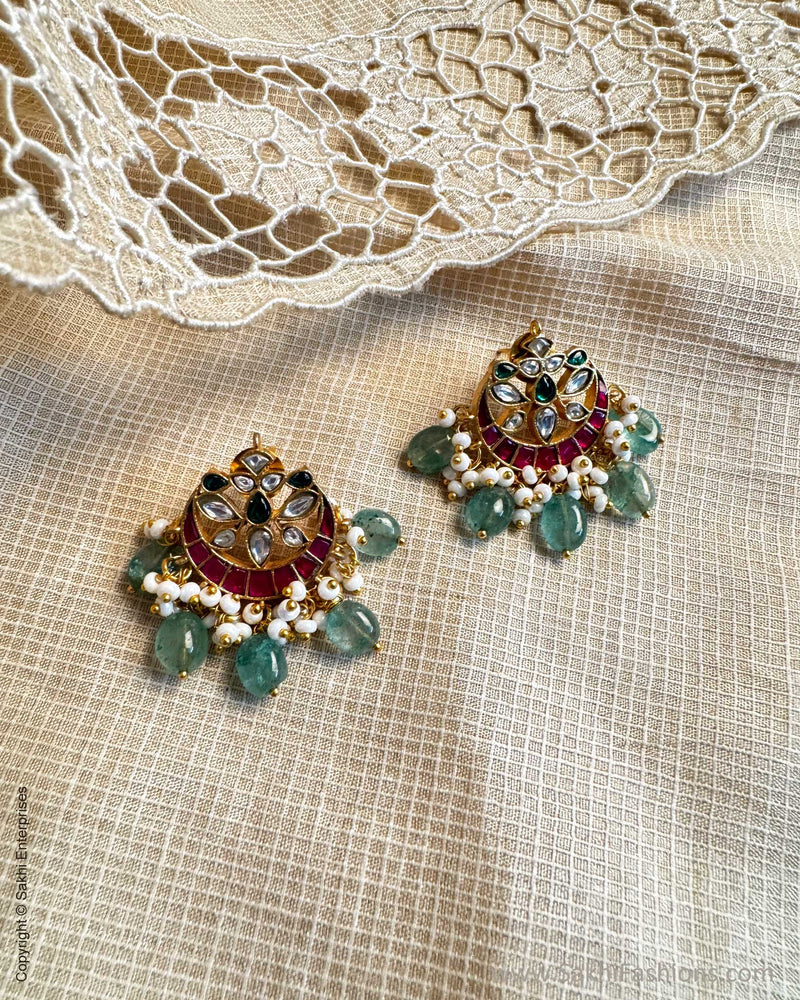AJ-X11021 Gold Chandbali Earring
