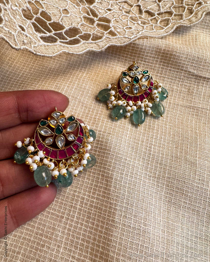 AJ-X11021 Gold Chandbali Earring