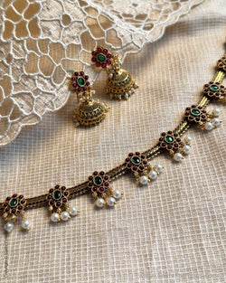 AJ-X11092 Gold Necklace set