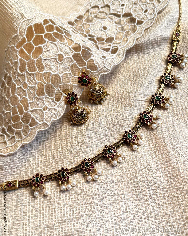 AJ-X11092 Gold Necklace set