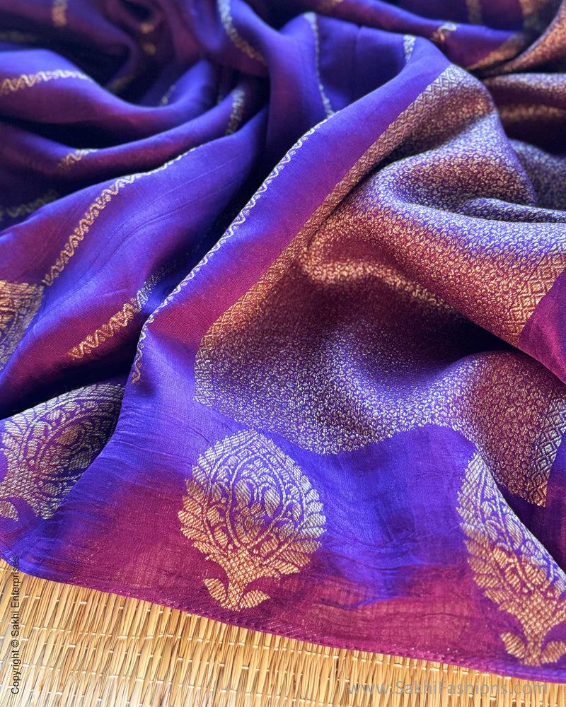 DP-X17255 Blue Banarsi Saree