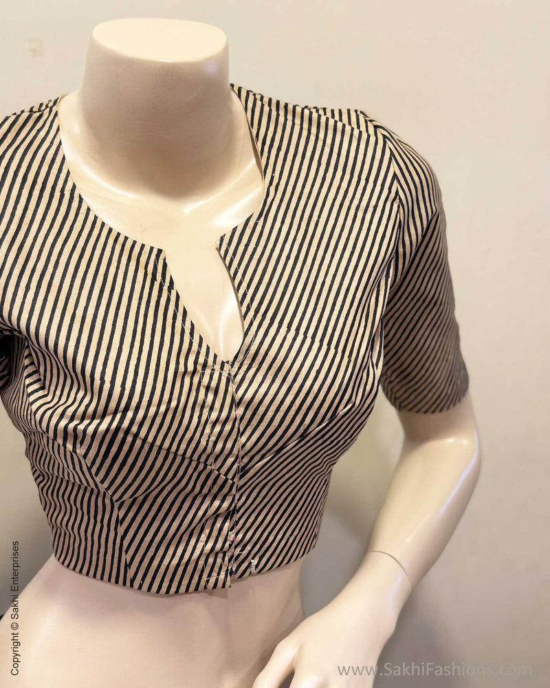 BL-X10086R Printed Tussar Blouse
