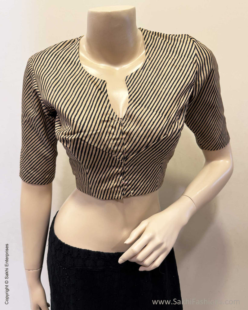 BL-X10086R Printed Tussar Blouse