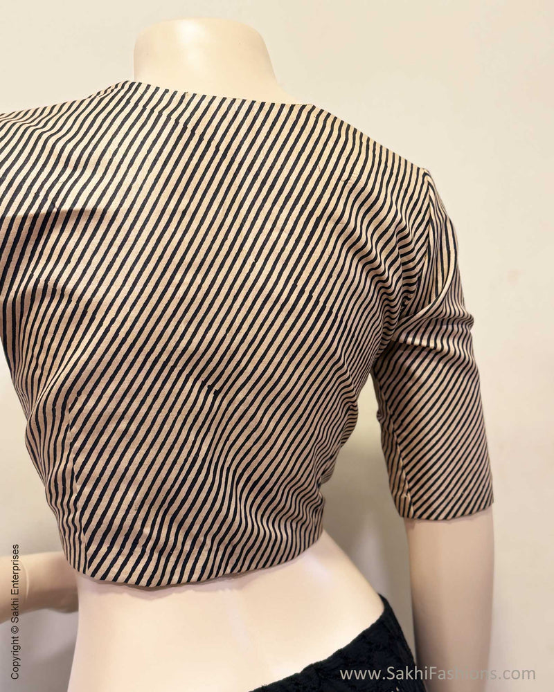 BL-X10086R Printed Tussar Blouse
