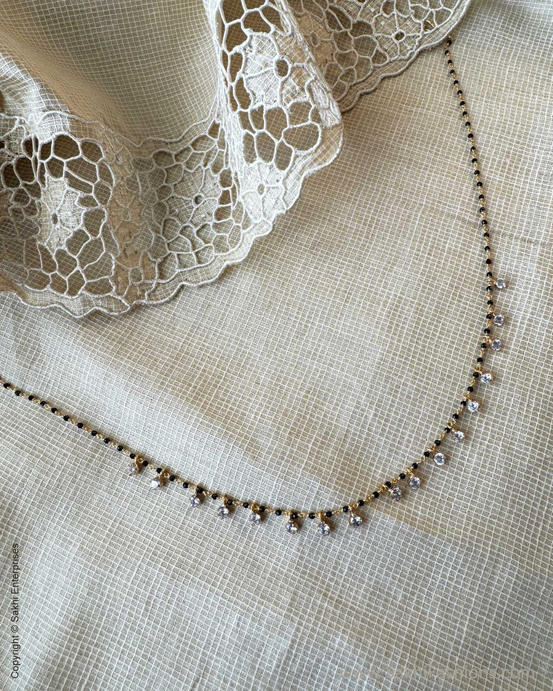 AJ-X13639 Black Pearls Necklace