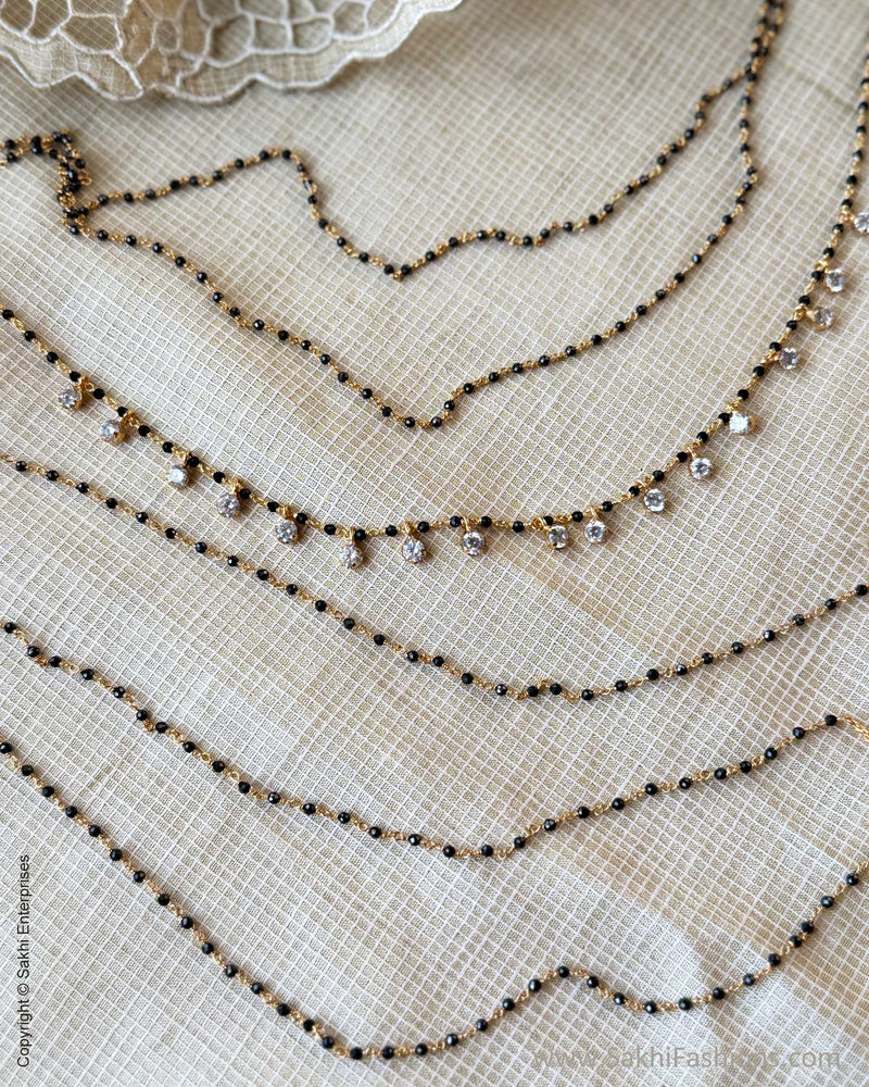 AJ-X13578 Black Pearls Necklace