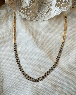 AJ-X13576 Black Pearls Necklace