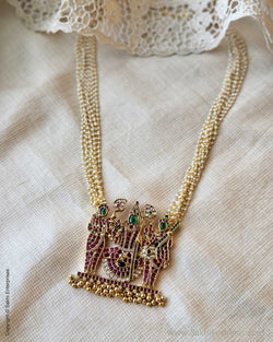 AJ-X17640 Gold Statement Necklace