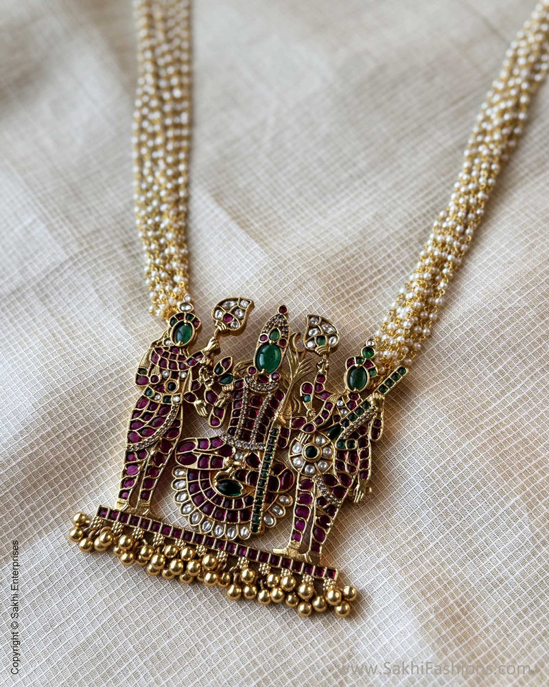 AJ-X17640 Gold Statement Necklace