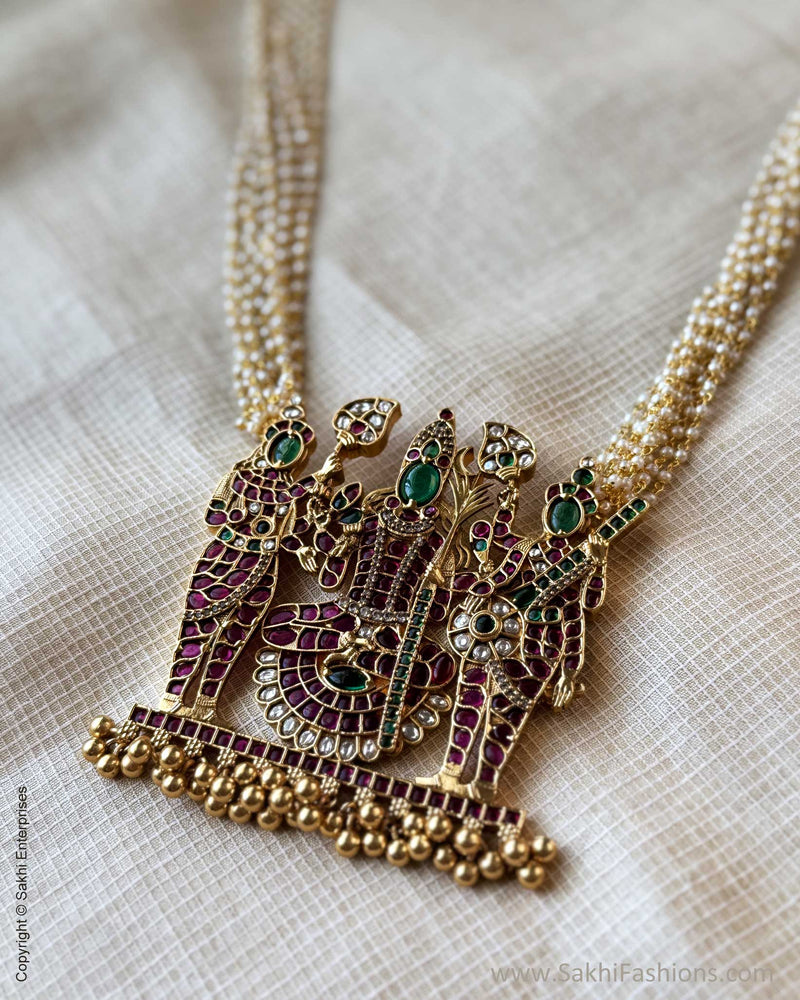 AJ-X17640 Gold Statement Necklace