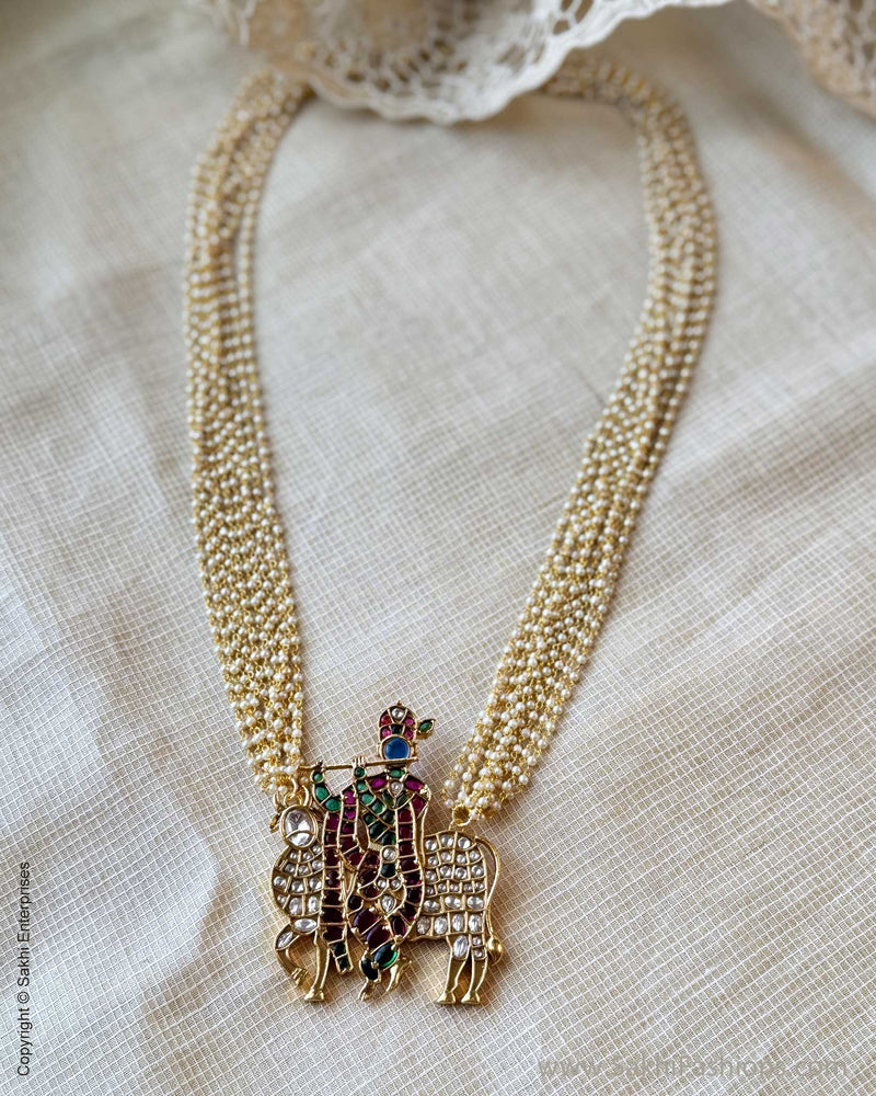 AJ-X17639 Gold Statement Necklace