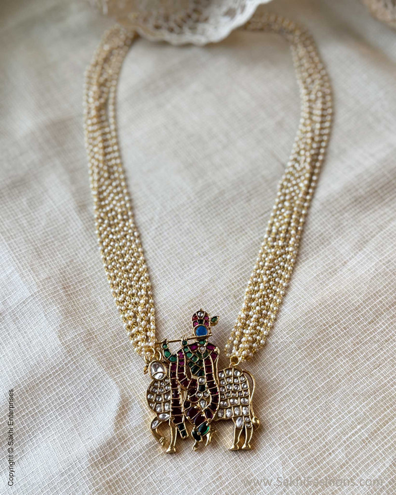 AJ-X17639 Gold Statement Necklace