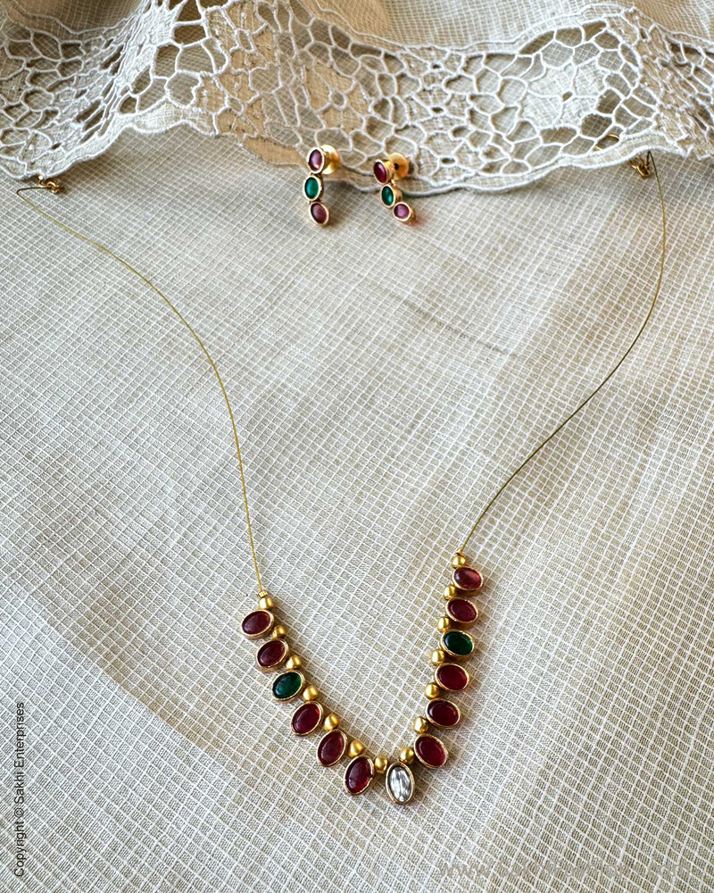 AJ-X17638 Gold Necklace Set
