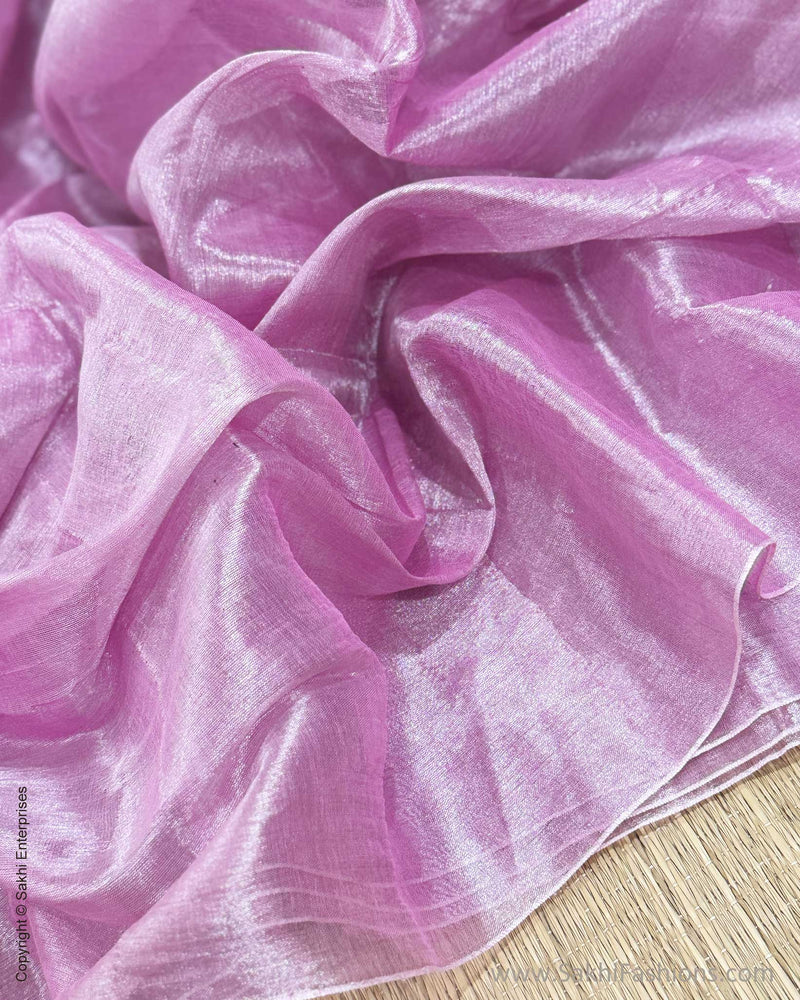 EE-X15956 Pink Tissue Cotton Sari