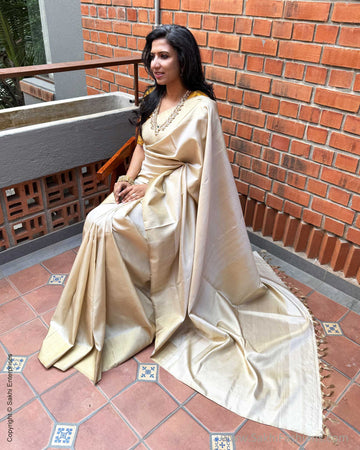 EE-X13386 Cream Kanchi sari