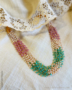 AJ-X17606 Bunch Pearls Necklace