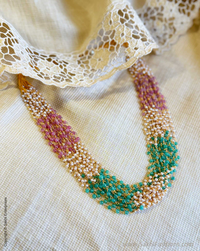 AJ-X17606 Bunch Pearls Necklace