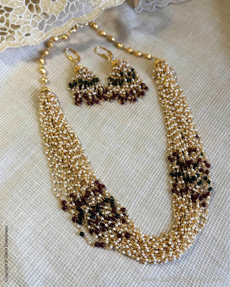 AJ-X17605 Pearls Necklace Set