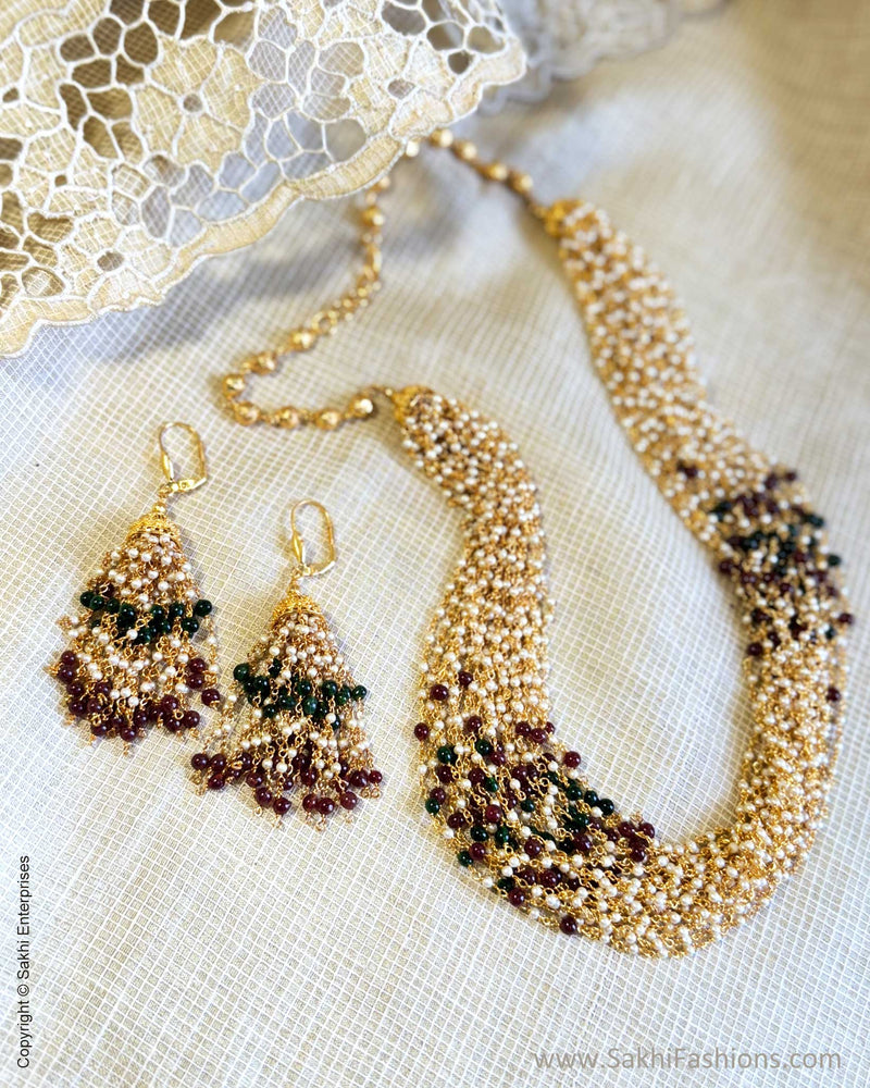AJ-X17605 Pearls Necklace Set