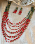 AJ-X17602 Coral Necklace Set