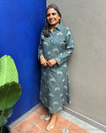 EE-Y254282 Grey Shirt Dress