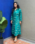 EE-Y254281 Green Shirt Dress
