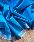 BL-V11194 Blue Mangalgiri Blouse