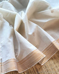BL-S59729 Cream Mangalgiri Blouse